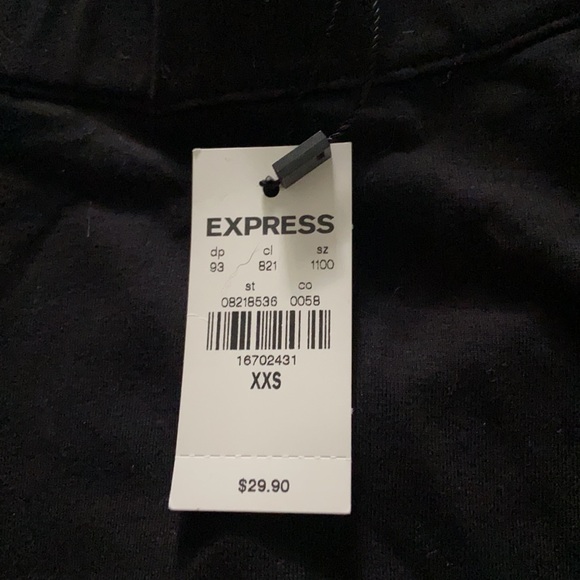NWT Express stretchy Black Skater Skirt - Picture 2 of 2